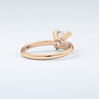 2.0 CT Asscher Cut Solitaire Moissanite Engagement Ring 9