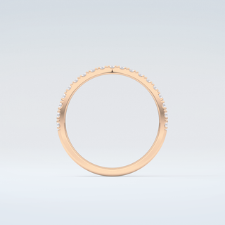 1.1 TCW Round Shaped Moissanite Wedding Band 8