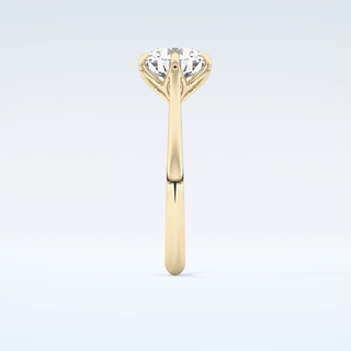 2.0 CT Round Cut Solitaire Style Moissanite Engagement Ring 5