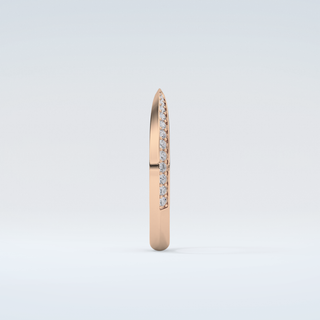 0.16 TCW Round Shaped Moissanite Wedding Band 11