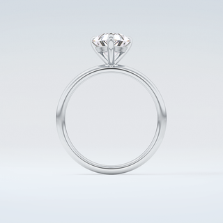 2.0 CT Pear Cut Solitaire Moissanite Engagement Ring 14