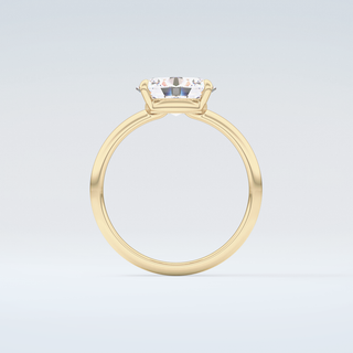 1.5 CT Oval  Cut Solitaire Moissanite Engagement Ring 2