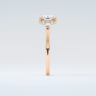 2.0 CT Cushion Cut Three Stone Moissanite Engagement Ring 11