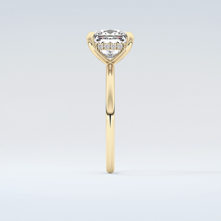 2.0 CT Princess Cut Hidden Halo Moissanite Engagement Ring 5