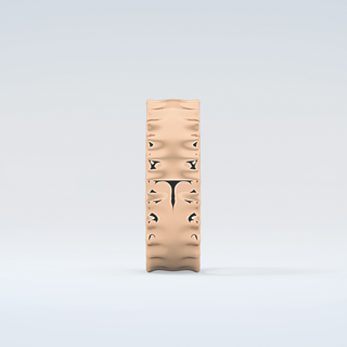 Textured Shank Wedding Band 11