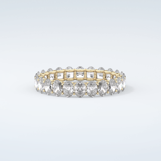 3.15 TCW Oval Shaped Moissanite Wedding Band 3