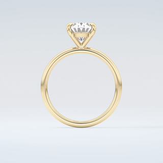 2.0 CT Oval Cut Solitaire Moissanite Engagement Ring 2