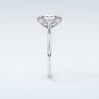 2.0 CT Asscher Cut Solitaire Moissanite Engagement Ring 18