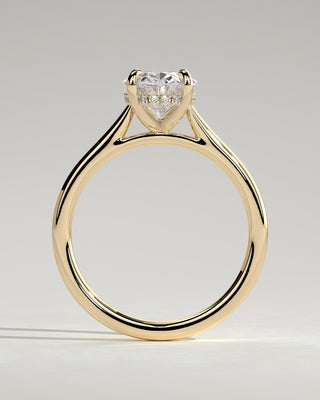 Round Halo, Pave & Split Shank Engagement Ring – 1.93 CT Lab Grown Diamond