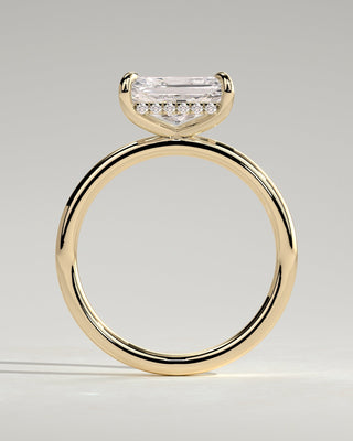 Round Halo, Pave & Split Shank Engagement Ring – 1.93 CT Lab Grown Diamond