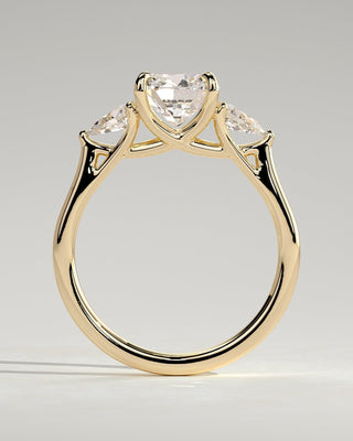 Round Halo, Pave & Split Shank Engagement Ring – 1.93 CT Lab Grown Diamond