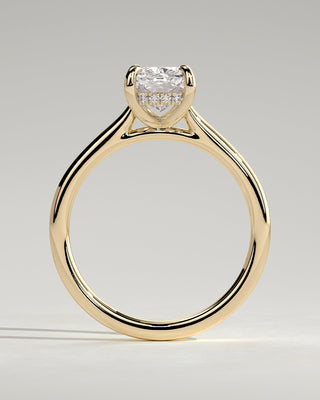 Round Halo, Pave & Split Shank Engagement Ring – 1.93 CT Lab Grown Diamond