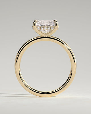 Round Halo, Pave & Split Shank Engagement Ring – 1.93 CT Lab Grown Diamond