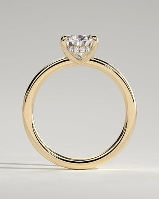 Round Halo, Pave & Split Shank Engagement Ring – 1.93 CT Lab Grown Diamond