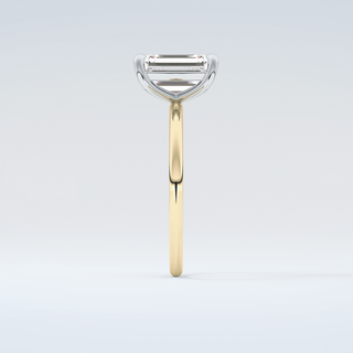 2.0 CT Emerald Cut Solitaire Moissanite Engagement Ring 5