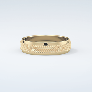 Textured Moissanite Wedding Band 3