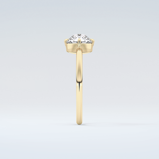 1.0 CT Round Cut Solitaire Moissanite Engagement Ring 5