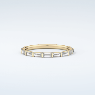 1.02 TCW Baguette Cut Moissanite Wedding Band 1