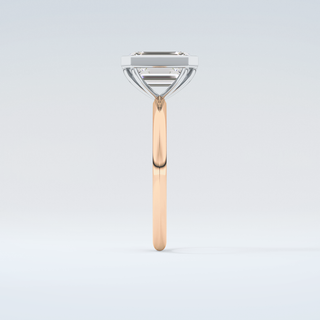 2.0 CT Emerald Cut Bezel Solitaire Moissanite Engagement Ring 11