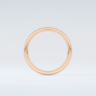 0.5 TCW Round Shaped Moissanite Wedding Band 8