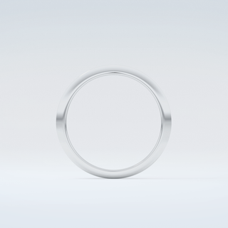 Knife Edge Shank Wedding Band 14