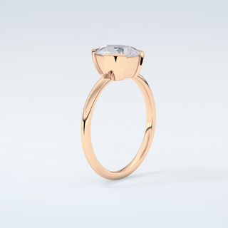 2.0 CT Pear Cut Solitaire Style Moissanite Engagement Ring 12