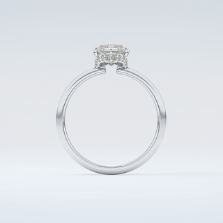 2.0 CT Marquise Cut Hidden Halo  Moissanite Engagement Ring 14