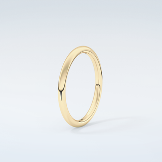 Yellow Gold Polished Classic Shank Wedding Band 6