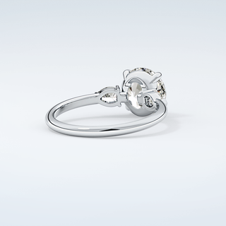 2.0 CT Round Cut Three Stone Moissanite Engagement Ring 15