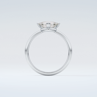 1.5 CT Trillion Cut Solitaire Moissanite Engagement Ring 14