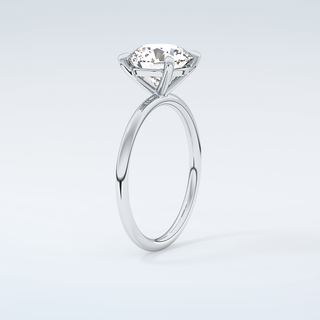 2.0 CT Round Cut Solitaire Moissanite Engagement Ring 18