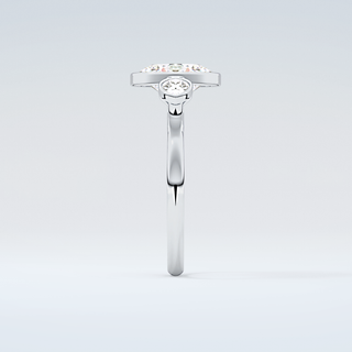 1.5 CT Oval Cut Three Stone Moissanite Engagement Ring 17