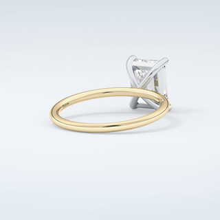 2.0 CT Emerald Cut Solitaire Moissanite Engagement Ring 3