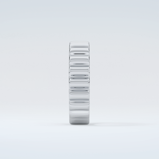 Textured Shank Wedding Band 17