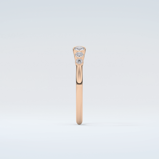 0.22 TCW Round Shaped Moissanite Wedding Band 11