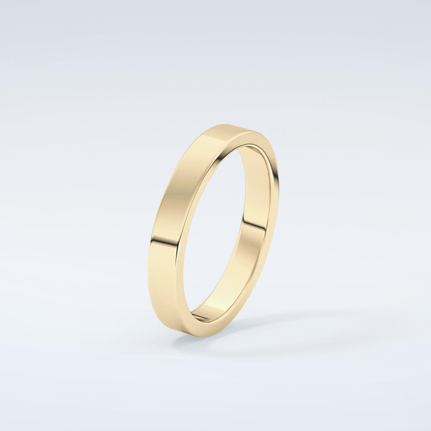 Solid Classic Shank Wedding Band