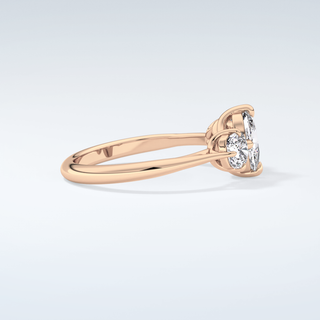 2.0 CT Cushion Cut Three Stone Moissanite Engagement Ring 10