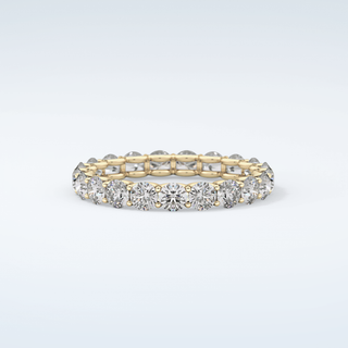 2.1 TCW Round Shaped Moissanite Wedding Band 1