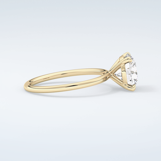 2.0 CT Round Cut Solitaire Moissanite Engagement Ring 4