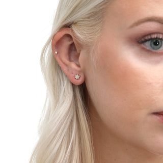 1.0 CT Round Bezel Solitaire Lab Grown Diamond Earrings