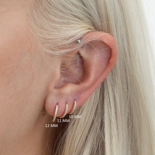 1.0 CT Round Bezel Solitaire Lab Grown Diamond Earrings