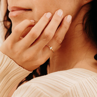 2 CT Round Three Stones Lab Grown Diamond Engagement Ring