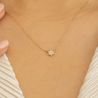 1.0 CT Round Bezel Solitaire Lab Grown Diamond Necklace