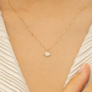 1.0 CT Round Bezel Solitaire Lab Grown Diamond Necklace