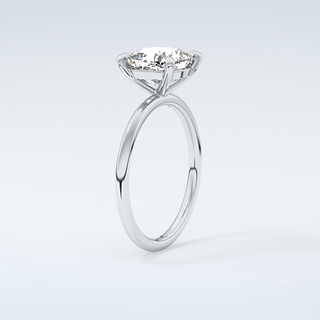 2.0 CT Cushion Cut Solitaire Moissanite Engagement Ring 18