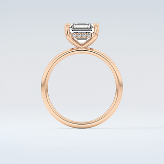 2.0 CT Asscher Cut Hidden Halo Moissanite Engagement Ring 8