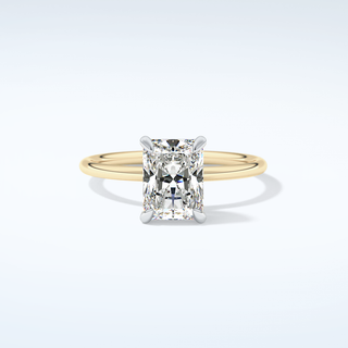2.0 CT Radiant Cut Solitaire Moissanite Engagement Ring 1