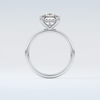 2.0 CT Princess Cut Hidden Halo Moissanite Engagement Ring 14