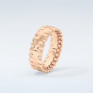 Textured Shank Wedding Band 12