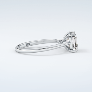 2.0 CT Asscher Cut Solitaire Moissanite Engagement Ring 16